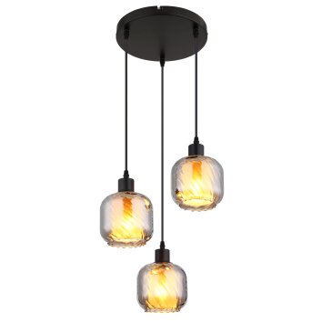 Lámparas Globo Lighting Xia Lámparas suspendidas Negro, 3 luces