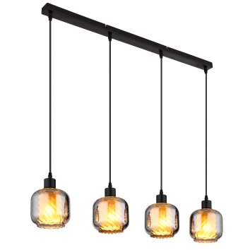 Lámparas Globo Lighting Xia Lámparas suspendidas Negro, 4 luces