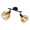 Lámparas Globo Lighting Mika Plafones Negro, 2 luces