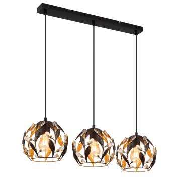 Lámparas Globo Lighting Mika Lámparas suspendidas Negro, 3 luces