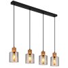 Lámparas Globo Lighting Aleidis Lámparas suspendidas marrón oscuro, Negro, 4 luces