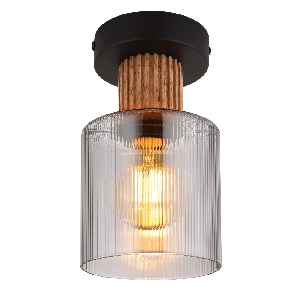 Lámparas Globo Lighting Aleidis Plafones marrón oscuro, Negro, 1 luz main product photo