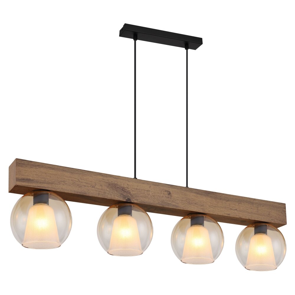 Lámparas Globo Lighting I Lámparas suspendidas Crudo, Negro, 4 luces main product photo