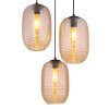 Lámparas Globo Lighting Jefrey Lámparas suspendidas Negro, 3 luces