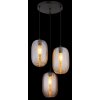 Lámparas Globo Lighting Jefrey Lámparas suspendidas Negro, 3 luces