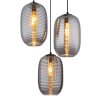 Lámparas Globo Lighting Jefrey Lámparas suspendidas Negro, 3 luces