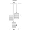 Lámparas Globo Lighting Jefrey Lámparas suspendidas Negro, 3 luces