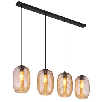 Lámparas Globo Lighting Jefrey Lámparas suspendidas Negro, 4 luces