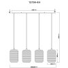 Lámparas Globo Lighting Jefrey Lámparas suspendidas Negro, 4 luces