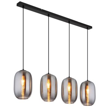 Lámparas Globo Lighting Jefrey Lámparas suspendidas Negro, 4 luces