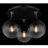 Lámparas Globo Lighting Dalton Plafones Negro, 3 luces