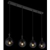 Lámparas Globo Lighting Dalton Lámparas suspendidas Negro, 4 luces