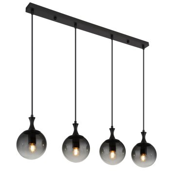 Lámparas Globo Lighting Dalton Lámparas suspendidas Negro, 4 luces