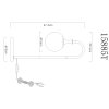 Lámparas Globo Lighting Dalton Lámparas de mesa Negro, 1 luz