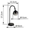 Lámparas Globo Lighting Dalton Lámparas de mesa Negro, 1 luz