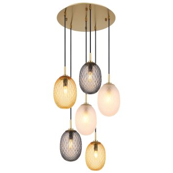 Lámparas Globo Lighting Devin Lámparas suspendidas dorado, 6 luces