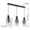 Lámparas Globo Lighting Florentina Lámparas suspendidas Negro, 3 luces