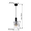 Lámparas Globo Lighting Florentina Lámparas suspendidas Negro, 1 luz