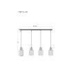 Lámparas Globo Lighting Underwood Lámparas suspendidas Madera oscura, Crudo, 4 luces