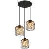 Lámparas Globo Lighting Dichti Lámparas suspendidas Negro, 3 luces