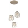Lámparas Globo Lighting Dichti Lámparas suspendidas Color arena, 3 luces