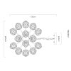Lámparas Globo Lighting Florietta Lámparas suspendidas LED dorado, 1 luz