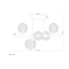 Lámparas Globo Lighting Virina Plafones LED dorado, 1 luz