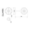 Lámparas Globo Lighting Virina Lámparas de mesa LED Cromo, 1 luz