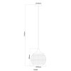 Lámparas Globo Lighting Lourdes Lámparas suspendidas Blanca, 1 luz