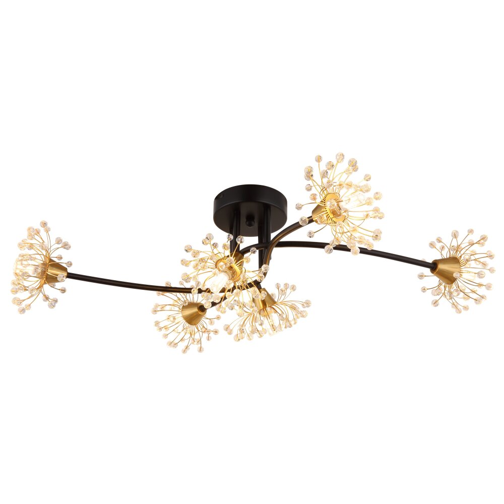 Lámparas Globo Lighting Fiore Plafones Negro, 6 luces main product photo