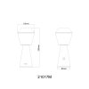 Lámparas Globo Lighting Polimi Lámparas de mesa LED Latón, 1 luz, Cambia de color