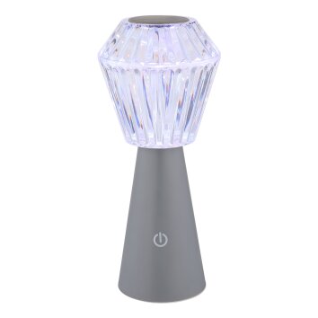 Lámparas Globo Lighting Polimi Lámparas de mesa LED Plata, 1 luz, Cambia de color