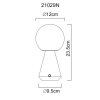 Lámparas Globo Lighting Sora Lámparas de mesa LED Níquel-mate, 1 luz