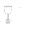 Lámparas Globo Lighting Haku Lámparas de mesa LED Negro, 1 luz