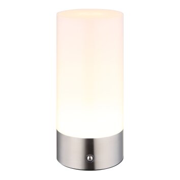 Lámparas Globo Lighting Lex Lámparas de mesa LED Níquel-mate, 1 luz, Cambia de color