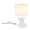 Lámparas Globo Lighting Hermes Lámparas de mesa Blanca, 1 luz