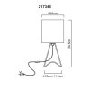 Lámparas Globo Lighting Tamian Lámparas de mesa Negro, 1 luz