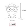 Lámparas Globo Lighting Sheepy Lámparas de mesa LED Rosa, Blanca, 1 luz