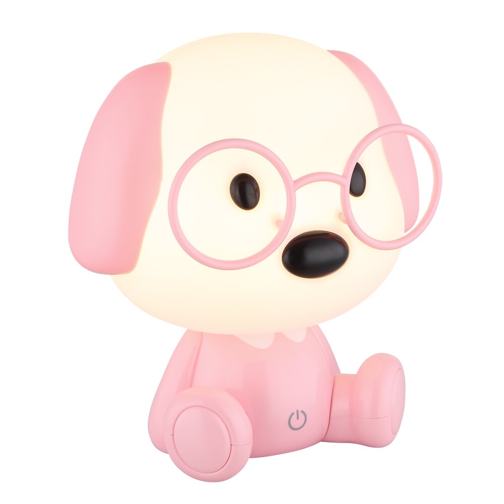 Lámparas Globo Lighting Puppy Lámparas de mesa LED Rosa, Blanca, 1 luz main product photo