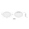 Lámparas Globo Lighting Leala Lámparas de mesa LED Blanca, 6 luces, Cambia de color