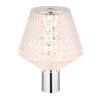 Lámparas Globo Lighting Gixi Lámparas de mesa LED Cromo, Transparente, claro, 1 luz