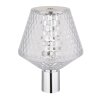 Lámparas Globo Lighting Gixi Lámparas de mesa LED Cromo, Transparente, claro, 1 luz