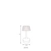 Lámparas Globo Lighting Lucio Lámparas de mesa LED Plata, 1 luz
