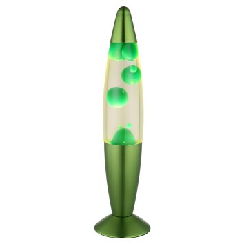 Lámparas Globo Lighting Etna Lámpara de lava, Lámparas de mesa LED Verde, 1 luz