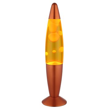 Lámparas Globo Lighting Etna Lámpara de lava, Lámparas de mesa LED Naranja, 1 luz