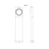 Lámparas Globo Lighting Oko Iluminación exterior LED Negro, 1 luz