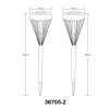 Lámparas Globo Lighting Solarleuchte Lámparas solares LED Negro, 6 luces