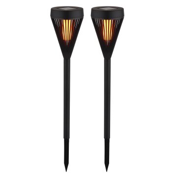 Lámparas Globo Lighting Solarleuchte Lámparas solares LED Negro, 6 luces