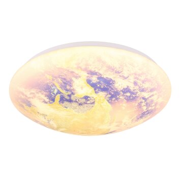 Lámparas Globo Lighting Gaia Plafones LED Blanca, 1 luz