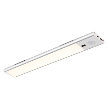 Lámparas Globo Lighting Tristan Iluminación para muebles LED Plata, Blanca, 1 luz, Sensor de movimiento